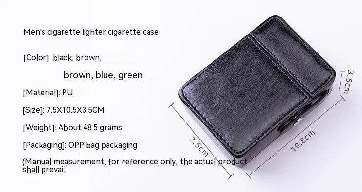 Étui à cigarettes en cuir avec clip métalliqueEX-STOCK Canada