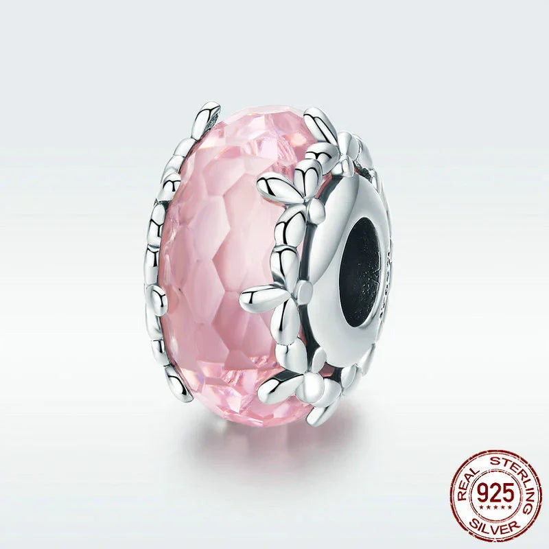 DIY Sterling Silver Beads S925 Cut Surface Glass Bead EX-STOCK Canada