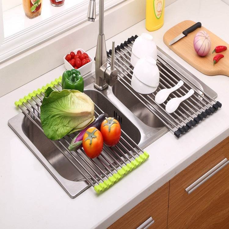 Folding Kitchen Drain Sink Rack Stainless Steel sink caddies - EX-STOCK Canada
