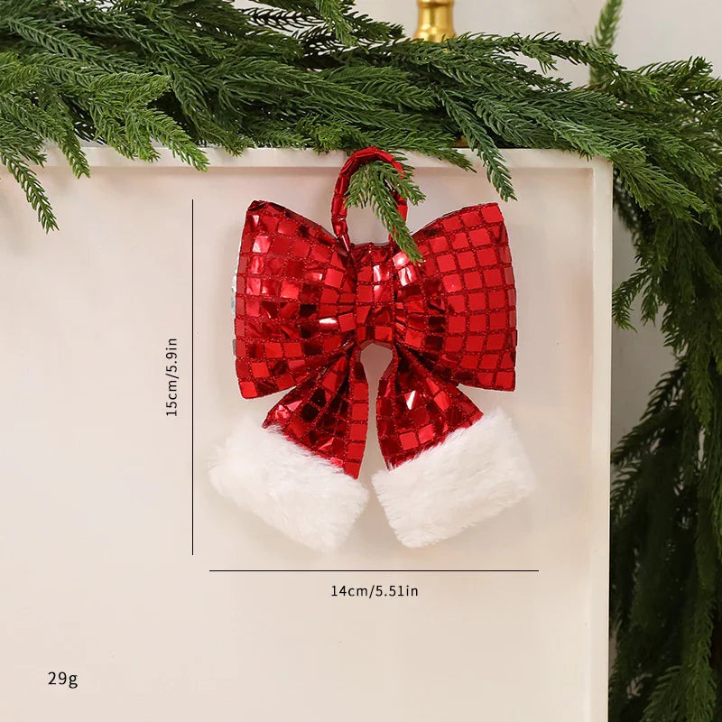 Mirror Bow Christmas Tree Decoration EX-STOCK Canada