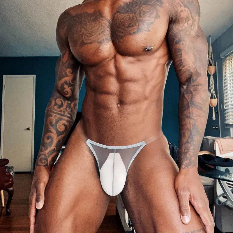Lightweight High-fork Briefs Transparent Underwear Breathable - EX-STOCK Canada