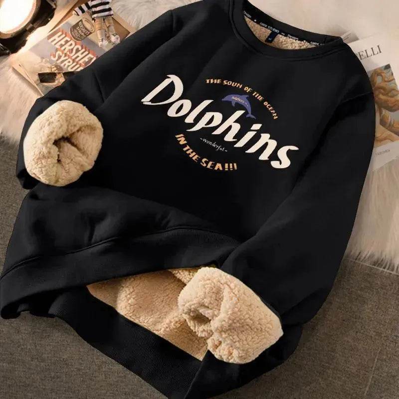 Autumn Winter Fleece-lined thick sweatshirt Pullover top for men - EX-STOCK Canada