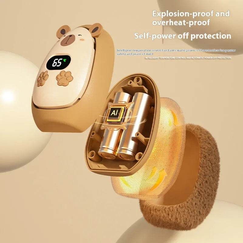 Winter Portable USB Rechargeable Outdoor Smart Fluffy Hand Warmer Hand muff - EX-STOCK Canada