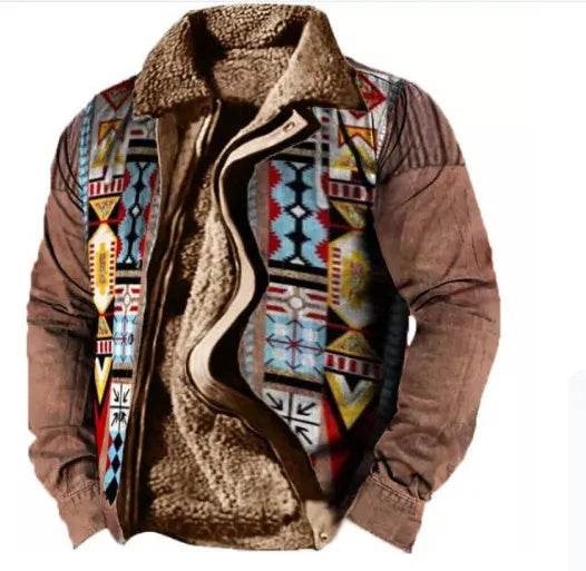 Thickened Side Seam Pocket Casual Zipper Loose Wolf Cotton Jacket - EX-STOCK Canada