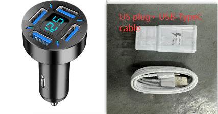 Four-port Car Charger 4USB Car Charger EX-STOCK Canada