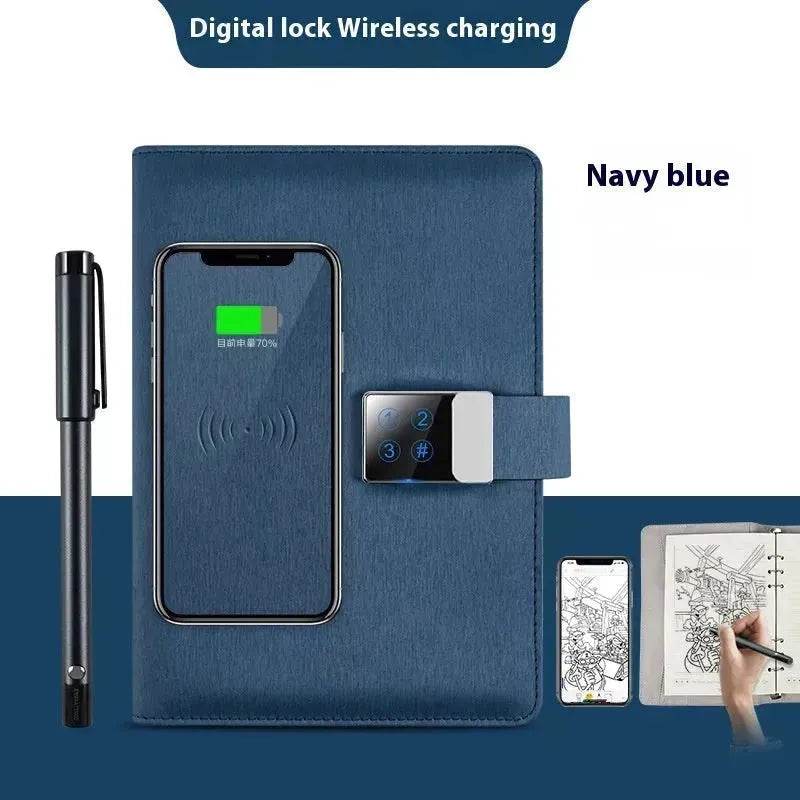 Handwriting Paper Screen Synchronization Smart Fingerprint Lock A5 Notebook - EX-STOCK Canada