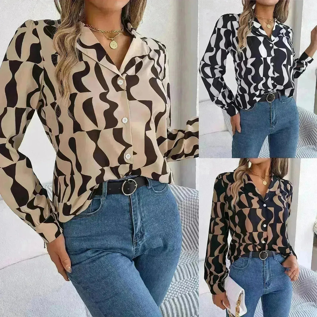Camicia da camicia a strisce a strisce eleganti a strisce elegante per le donne indossare da donna