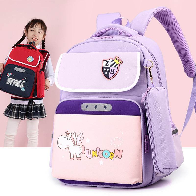 Primary School Large Capacity Spine Supportive Canvas Backpack for school - EX-STOCK Canada