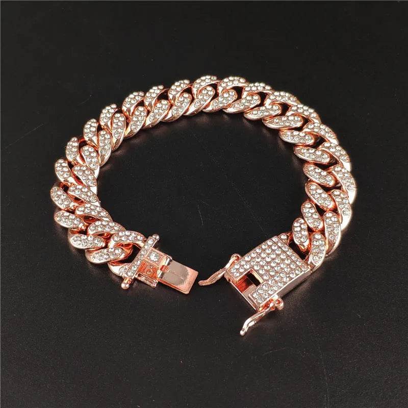 Zinc Alloy Wide Hip Hop Cuban Link Chain Necklace - EX-STOCK Canada