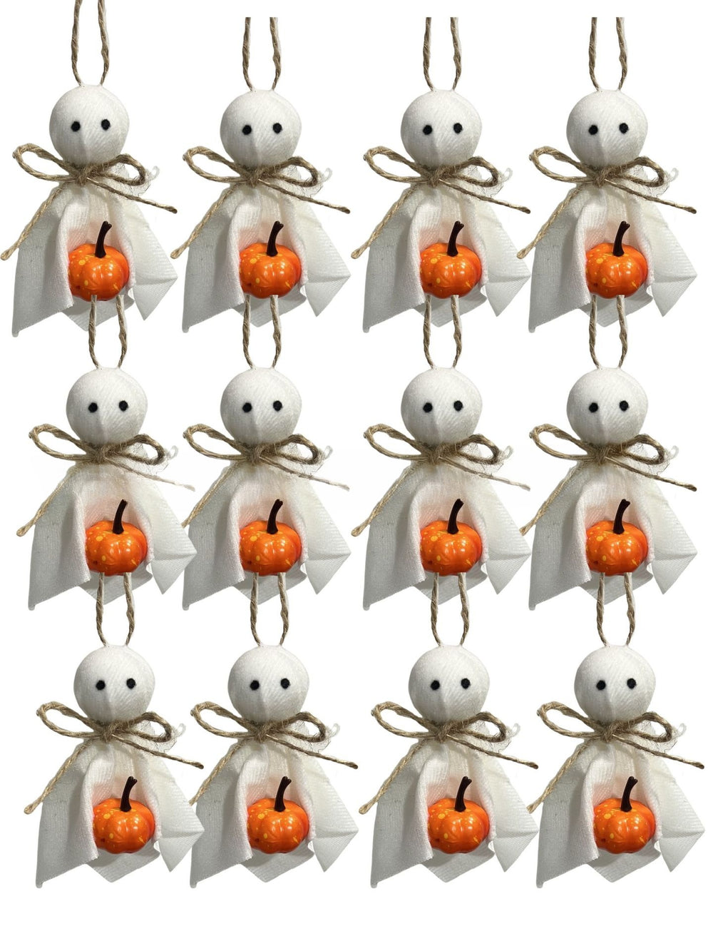 Halloween hanging decoration with ghost pumpkin and wooden bead pendant styles – product view 10