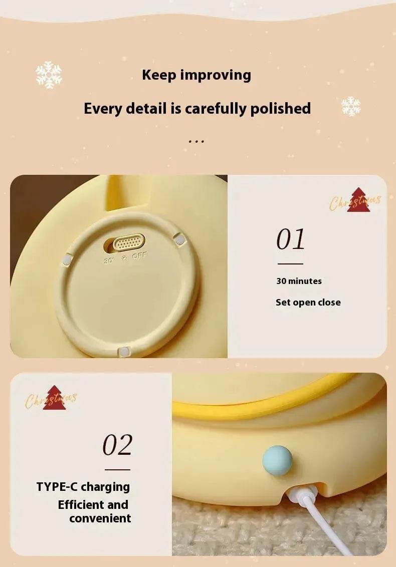 Silicone Christmas Tree Night Lights USB Rechargeable Cute Cartoon Kid Birthday Gifts - EX-STOCK Canada