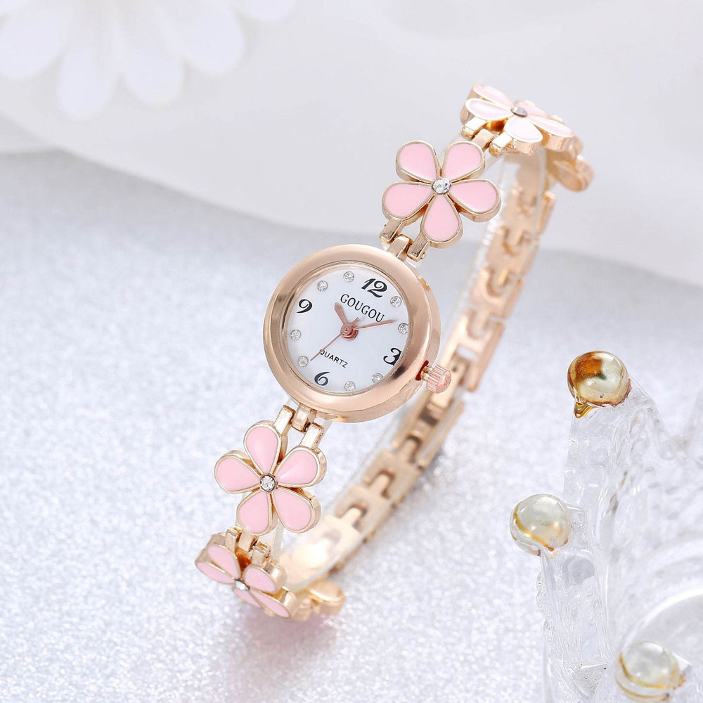 Women's Bracelet Watch Flower Disk Two-piece Bracelet Set - EX-STOCK Canada