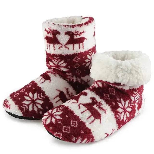 Winter Fur Slippers For Women Warm Shoes Slipper Christmas - EX-STOCK Canada