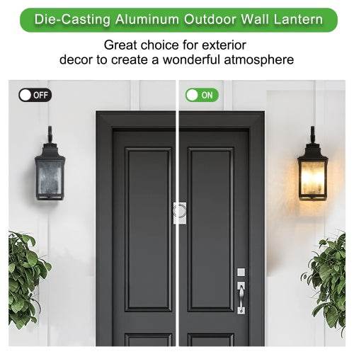 Large Outdoor Glass Wall Light Supports Many Types Of Bulbs -2 Packs - EX-STOCK Canada