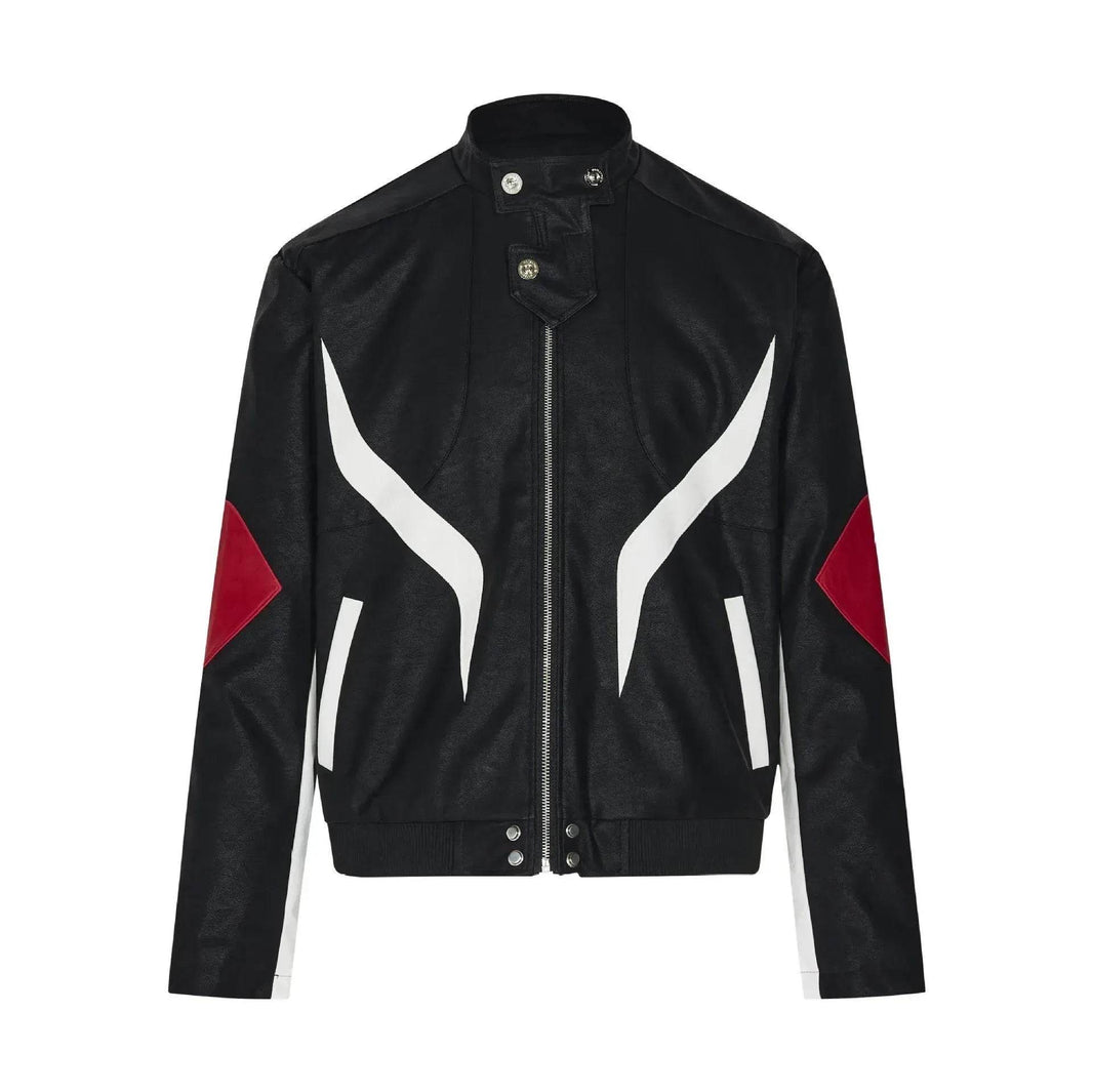 New Trendy Fashionable Zip up Leather Jacket men - EX-STOCK Canada