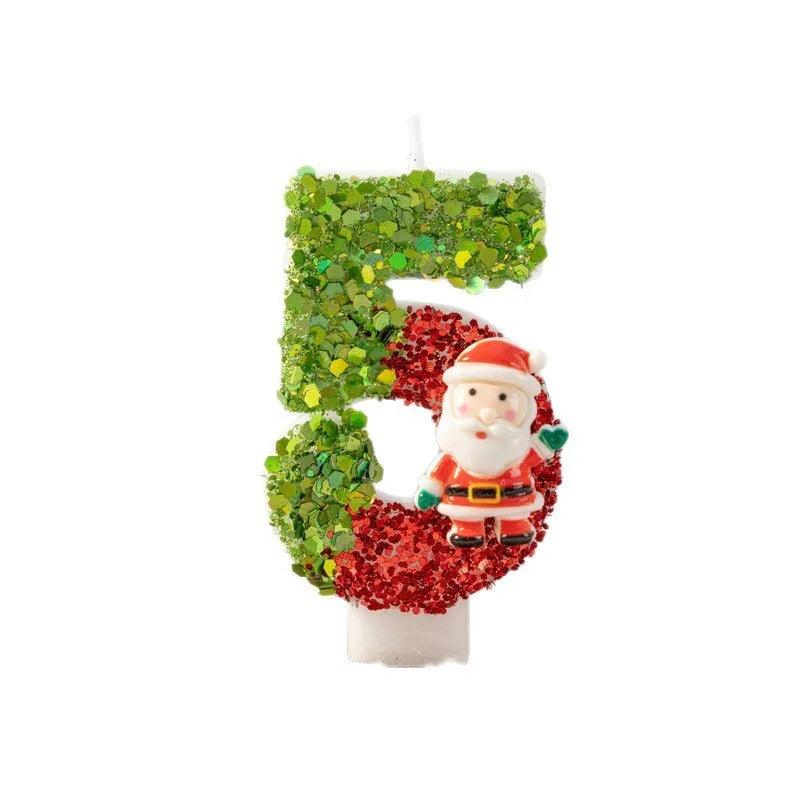 Santa Claus Digital Candle 0-9 Handmade Diy Decoration EX-STOCK Canada