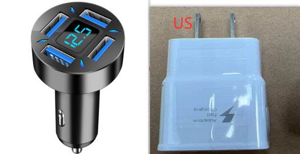 Four-port Car Charger 4USB Car Charger EX-STOCK Canada