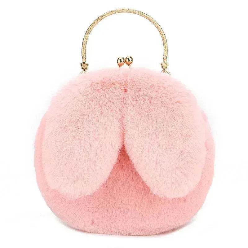 Baby Girl Fashion chain ear plush handbag - EX-STOCK Canada