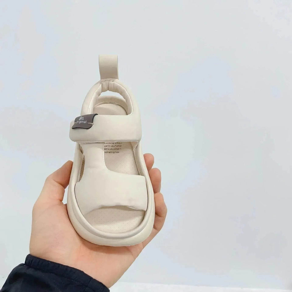 Baby Leisure Simple Pure Color Puff Beach Shoes - EX-STOCK Canada