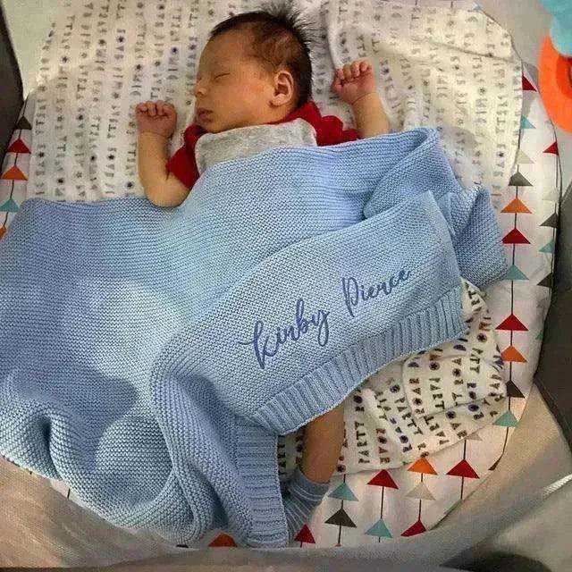 Baby's Stroller Cover Knitted Blanket - EX-STOCK Canada