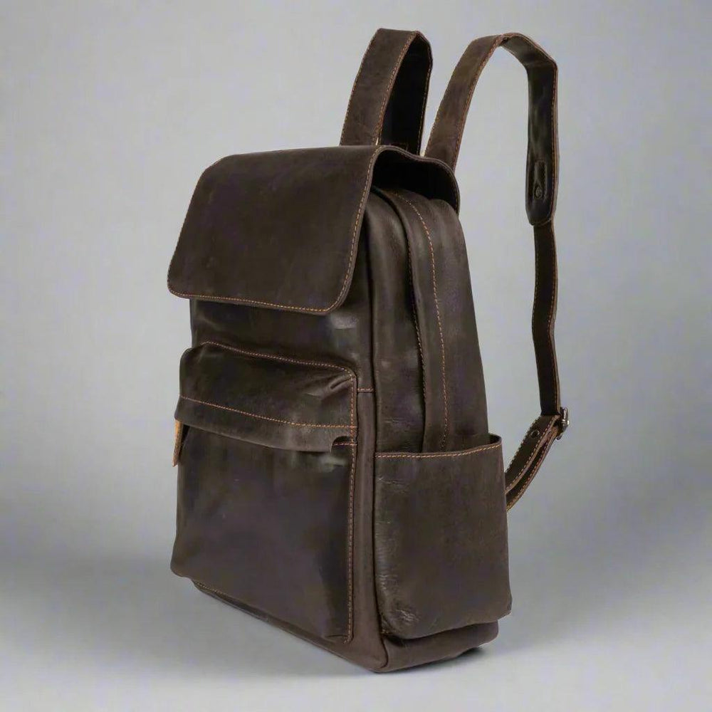 Mochila para portátil vintage de cuero GreenwoodEX-STOCK Canada