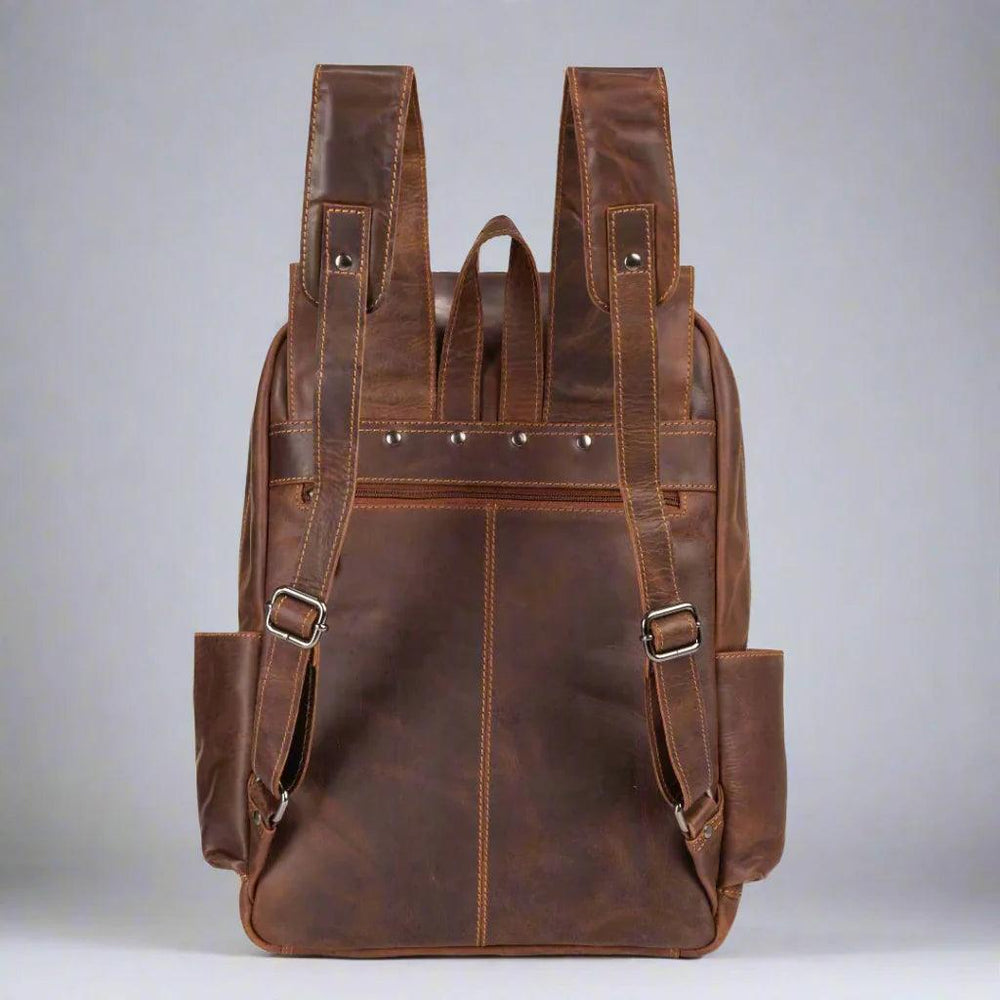 Mochila para portátil vintage de cuero GreenwoodEX-STOCK Canada