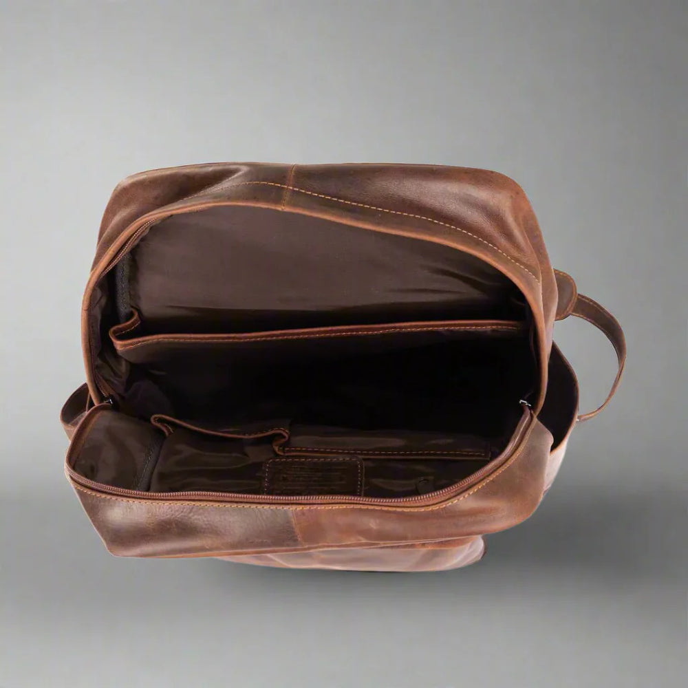 حقيبة ظهر جلدية عتيقة من جرينوود لأجهزة اللابتوبEX-STOCK Canada