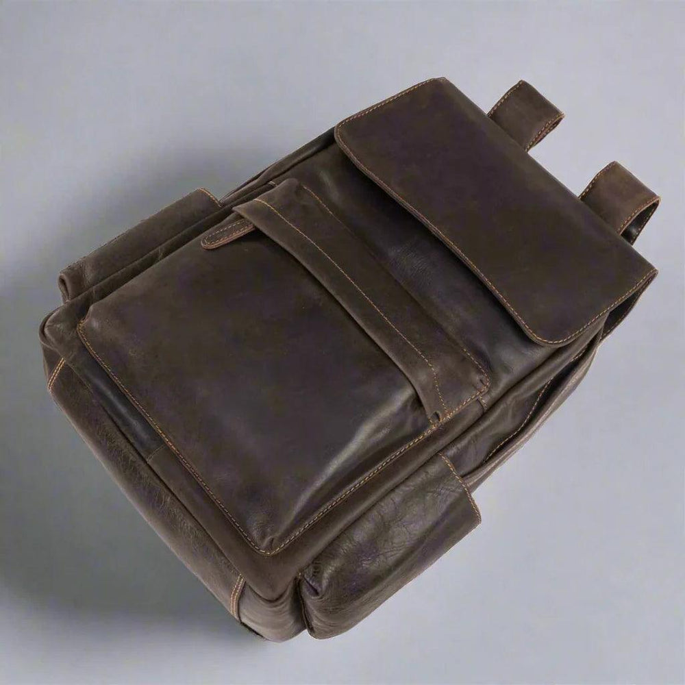 Mochila para portátil vintage de cuero GreenwoodEX-STOCK Canada