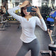 Long Sleeve V-neck Gym t-shirt for Women Athleisure top - EX-STOCK Canada