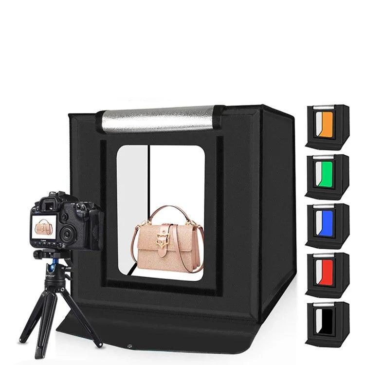 Box luminoso fotografico morbido da studio LED pieghevole da 40 cm con evidenziazione e dimmerEX-STOCK Canada