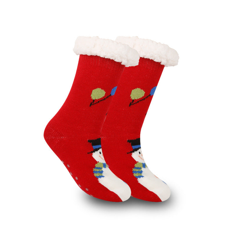 Christmas Women's Thickened Fleece-lined Room Socks EX-STOCK Canada