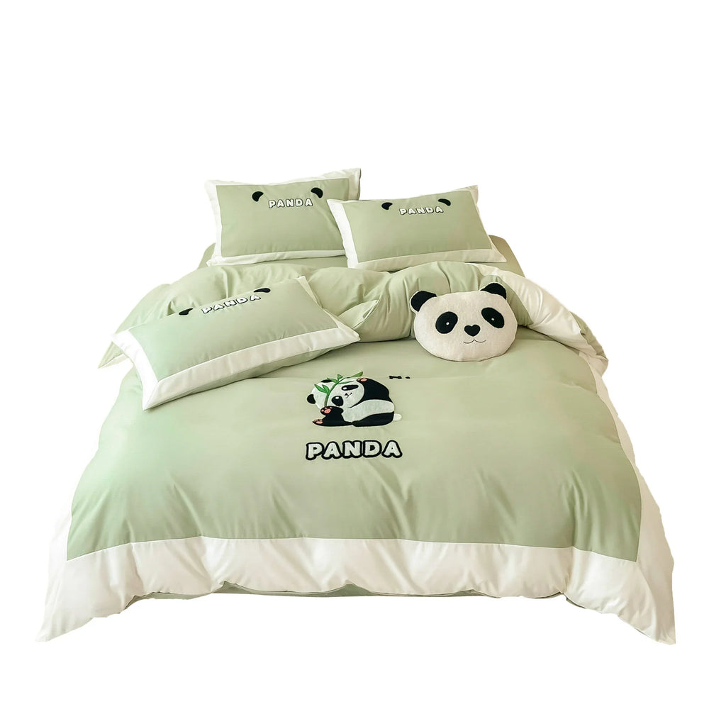 Cotton Four-piece Set Washed Fitted Sheet Duvet Cover Sheets Three-piece Bedding Set EX-STOCK Canada