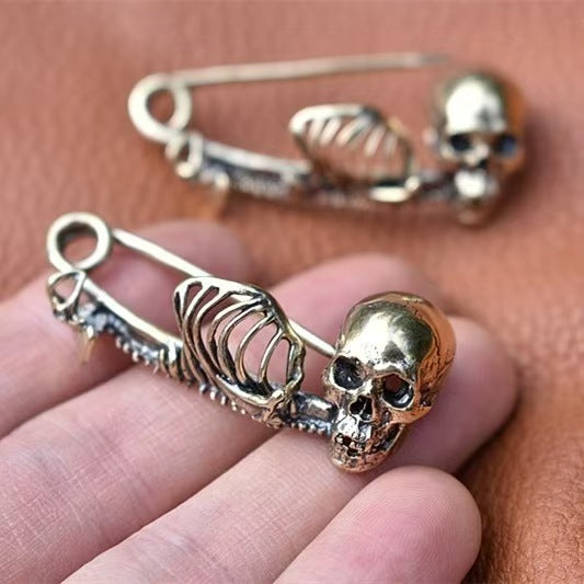 Halloween Vintage Skull Pin Clothes Brooch EX-STOCK