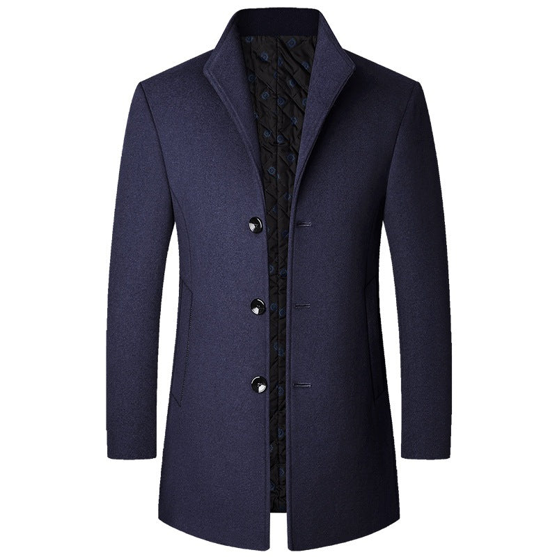 Autumn And Winter Casual Woolen Coat Men | EX-STOCK product gallery photo 10