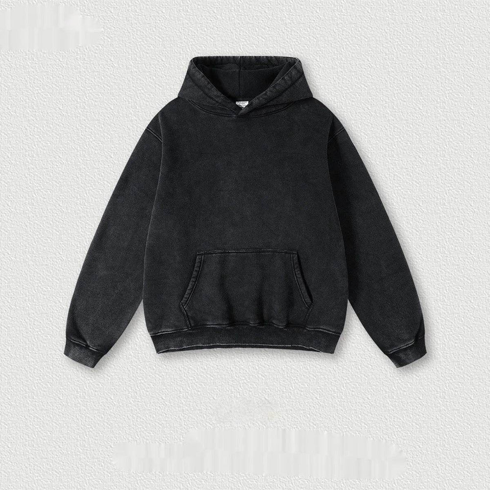 Men's Fashion Retro Velvet Hoodie Sweatshirt Pullover top - EX-STOCK Canada