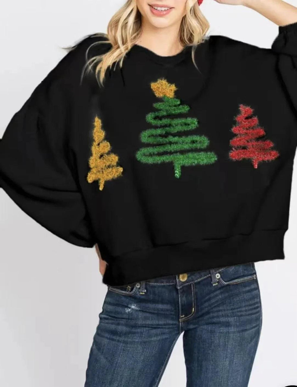 Damen Weihnachtsbaum Freizeitpullover LangarmshirtEX-STOCK Canada