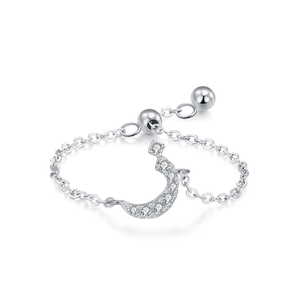 S925 Sterling Silver Niche Style Arabic Letters Pull-out Chain All-match Stackable EX-STOCK Canada