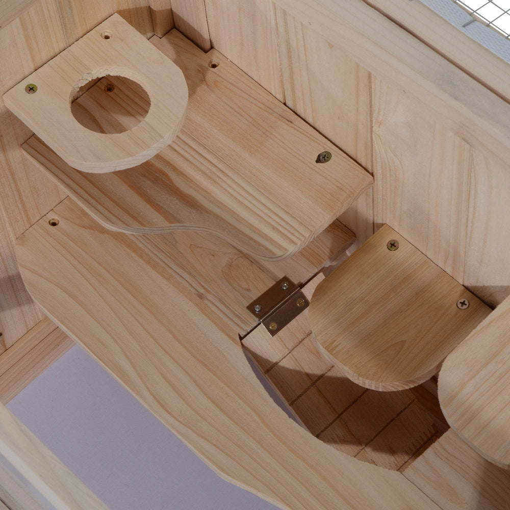 2- Tier Wooden Crafted Hamster Rodent Habitat Cage - EX-STOCK Canada