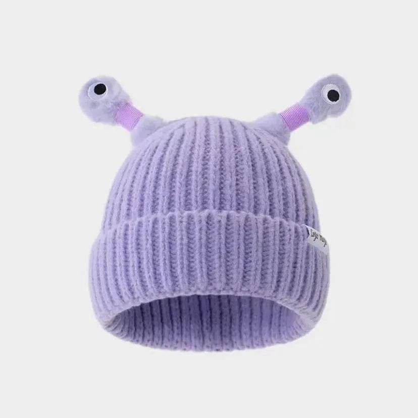 New Cute Luminous Fall Winter Warm Ear Protection Wool Cartoon All-matching Knitted Beanie Hat - EX-STOCK Canada