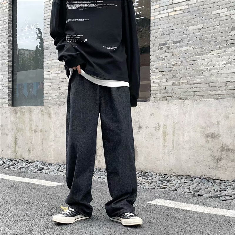 Straight Loose Autumn All-matching Draping Mop Pants EX-STOCK Canada