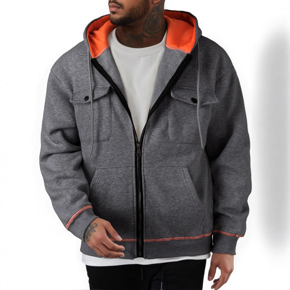 Suéter casual con cremallera para hombre de talla grandeEX-STOCK Canada