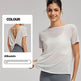 Draping Flab Hiding Yoga Clothes Blouse Sexy Beauty Back Mesh Workout Top - EX-STOCK Canada