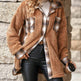 Plaid Woolen Coat Fashion Lapel Single-breasted Mid-length Coat Women's Clothing - EX-STOCK Canada