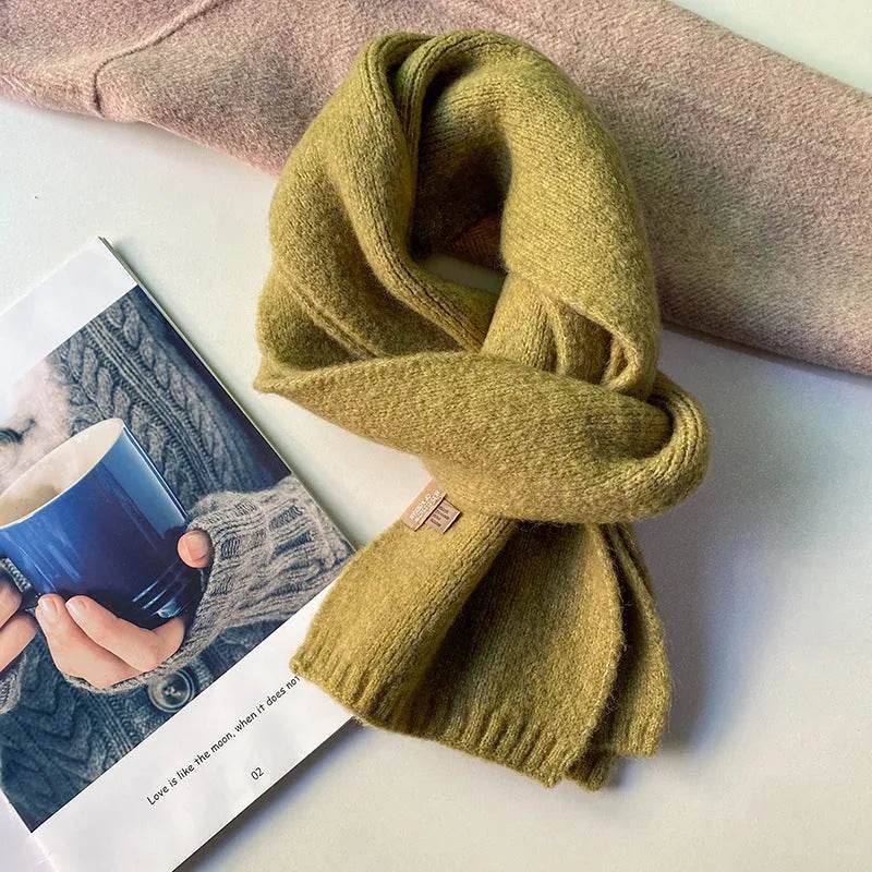 Women's Sweet Version Fleece Solid Scarf Autumn And Winter - EX-STOCK Canada