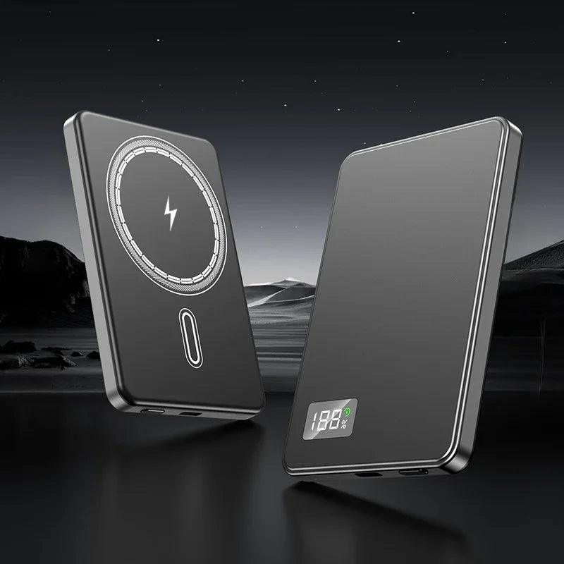 Batterie externe magnétique ultra-mince à charge rapide avec câble intégréEX-STOCK Canada