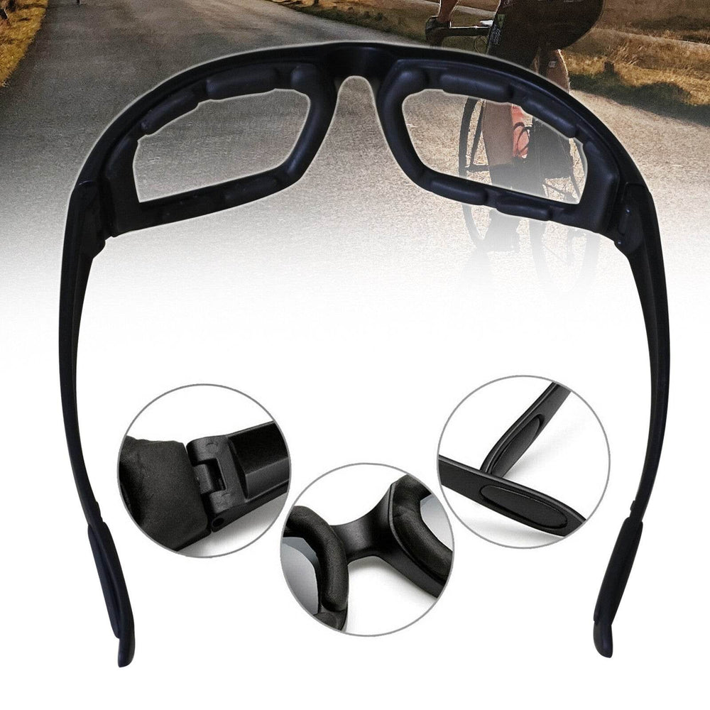 Cycling Sunglasses Chopper Outdoor Sports Glasses For Men Women Wrap Around UV400 Protection For Fishing Driving Glasses Windproof Clear Lens - EX-STOCK Canada