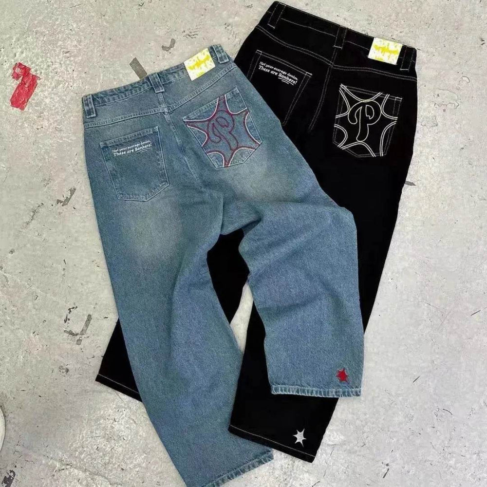New Hip-hop Fashion Baggy Jeans Pant For Men And Women - EX-STOCK Canada