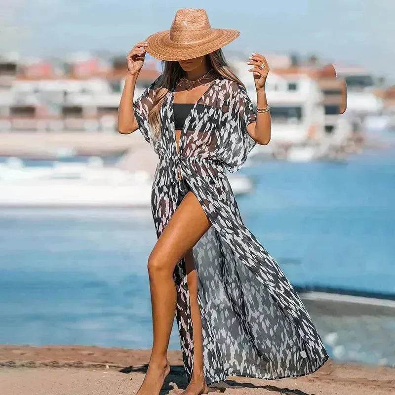 Beach Dress Women's Casual Holiday Floral Print - EX-STOCK Canada