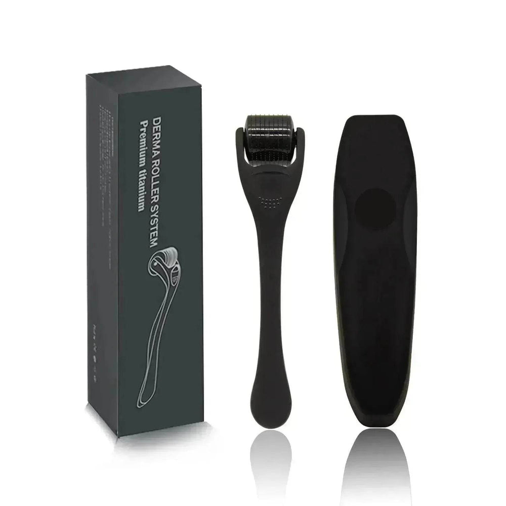Beard Roller Microneedle Frosted Black Titanium Alloy Needle - EX-STOCK Canada