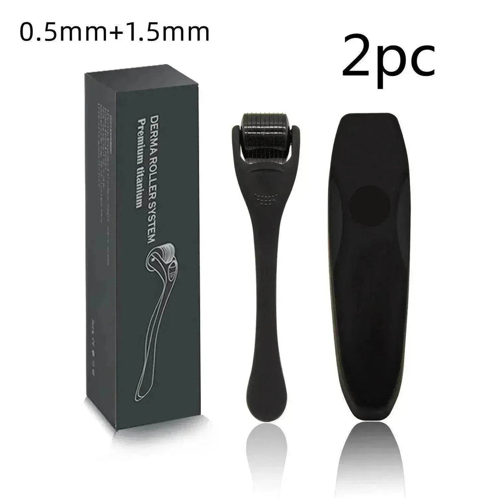 Beard Roller Microneedle Frosted Black Titanium Alloy Needle - EX-STOCK Canada